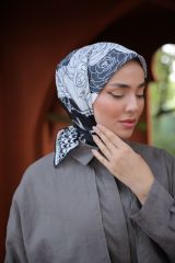 Elena Desen Eşarp ( Siyah ) RTS-1034-1