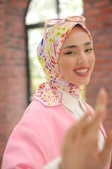 Pandora Desen Eşarp ( Pembe ) RTS-1036-2