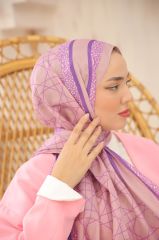 Victoris Desen Şal ( Lila-Toz Pembe) RTS-1042-7