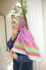 Victoris Desen Şal ( Pembe ) RTS-1042-4