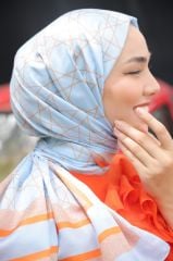 Victoris Desen Şal ( Bebe Mavisi ) RTS-1042-1