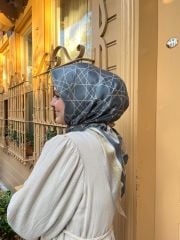 Sane Desen Eşarp ( Antrasit ) RTS-1041-9