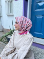 Sane Desen Eşarp (Pembe ) RTS-1041-8