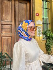 Monaya Desen Eşarp ( Parlement Mavisi ) RTS-1040-8