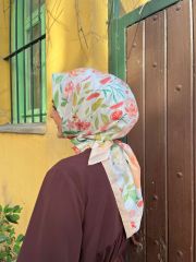 Monaya Desen Eşarp ( Krem ) RTS-1040-7