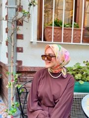Monaya Desen Eşarp ( Bej ) RTS-1040-4