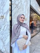 Etnik Desen Soft Şal ( Vİzon )