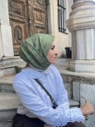 Manogram Desen Eşarp ( Yeşil )