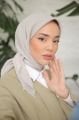 Pamuk Düz Renk Eşarp ( Taş )