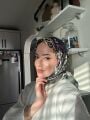 Asia Desen Eşarp ( Haki )