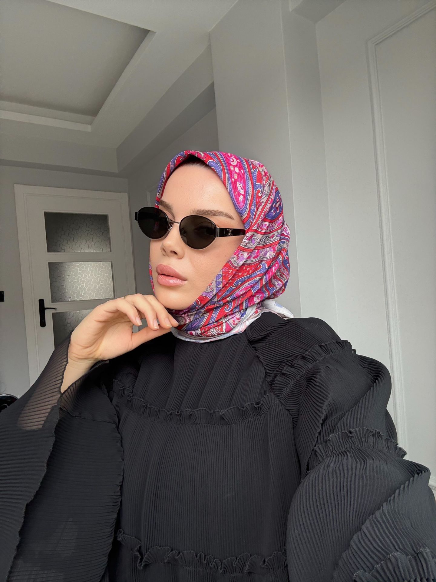 Etro Soft Eşarp ( Bej - Pembe )
