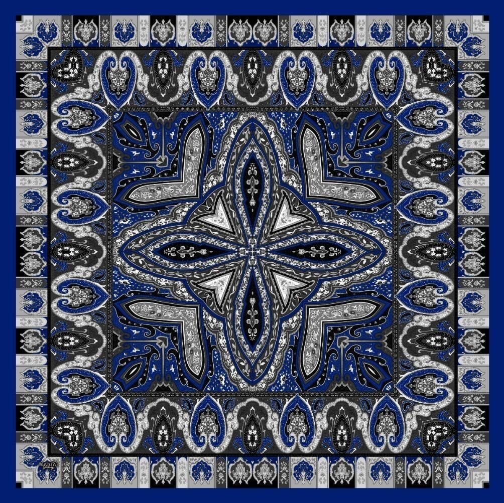 Etro Desen Eşarp ( Mor )