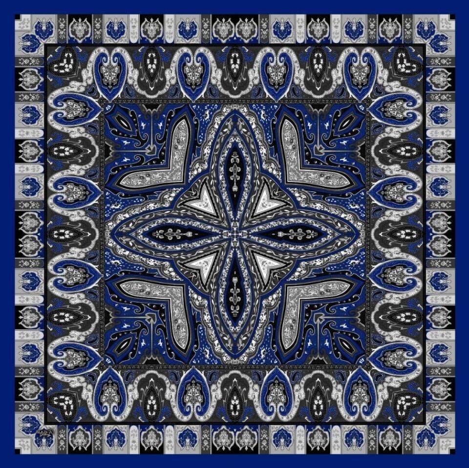 Etro Desen Eşarp ( Mor )