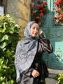 Stil Vual Pamuk Şal ( SİYAH )