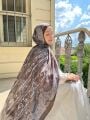 Stil Vual Pamuk Şal ( KAHVE )
