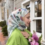 Lobelya Desen Eşarp (Mint Yeşili)