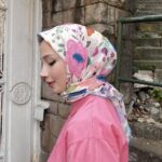 Lobelya Desen Eşarp ( Mavi )