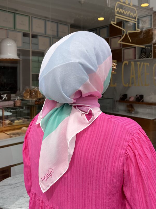 Mango Desen Eşarp (Toz Pembe)