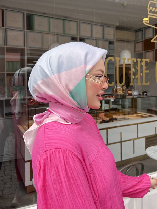 Mango Desen Eşarp (Toz Pembe)