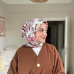 Ahu Desen Eşarp ( Bordo Tonları )