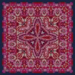 Etro Desen Eşarp ( Fuşya )