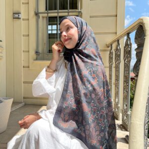 Parla Vual Pamuk Şal ( LACİVERT )