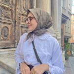 Manogram Desen Eşarp ( Soft Yeşili )