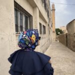 Lobelya Desen Eşarp (Lacivert)