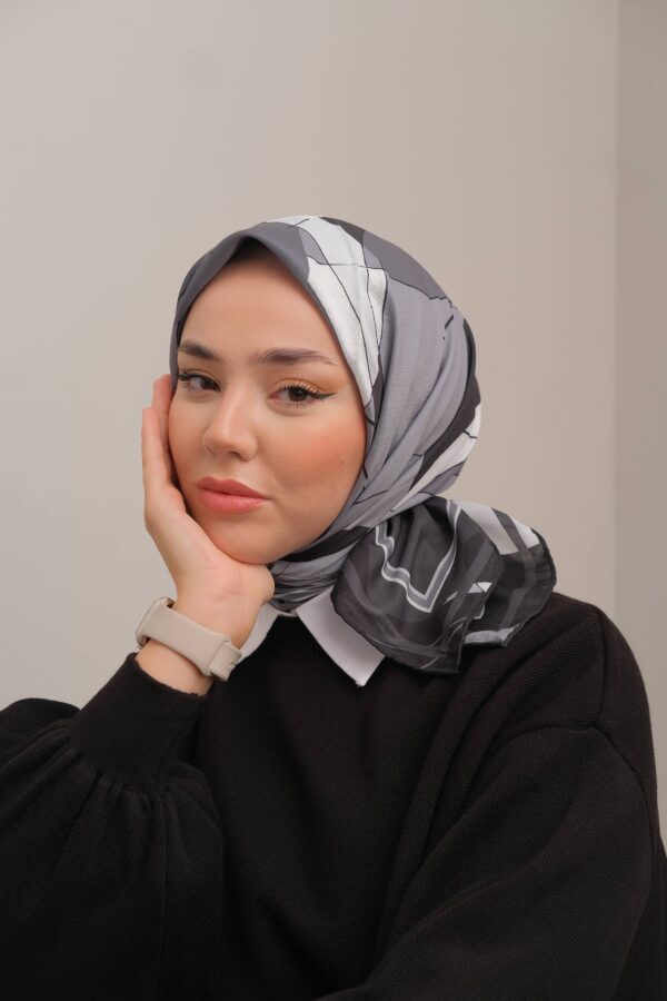 Nora Desen Eşarp ( Siyah )