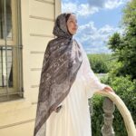 Stil Vual Pamuk Şal ( KAHVE )
