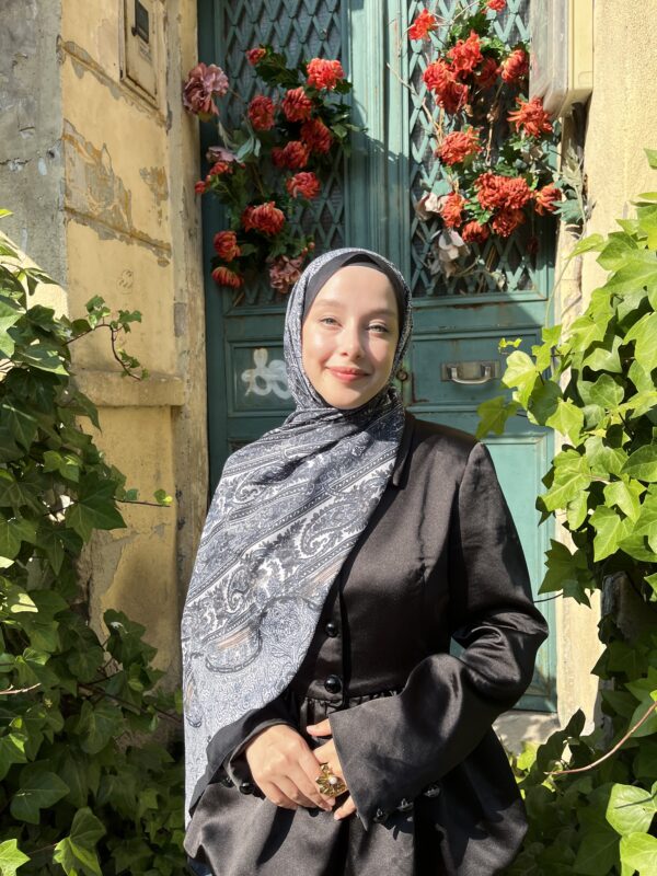 Stil Vual Pamuk Şal ( LACİVERT )