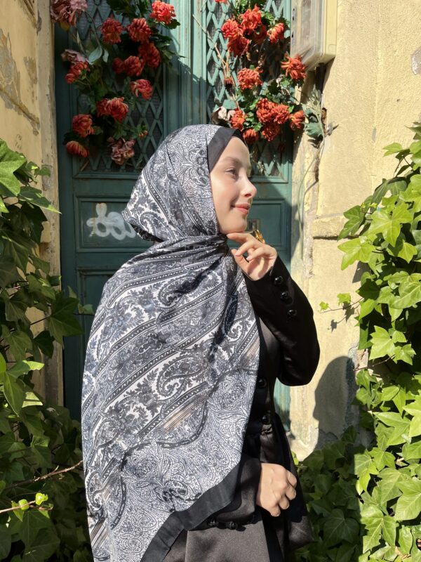Stil Vual Pamuk Şal ( SİYAH )