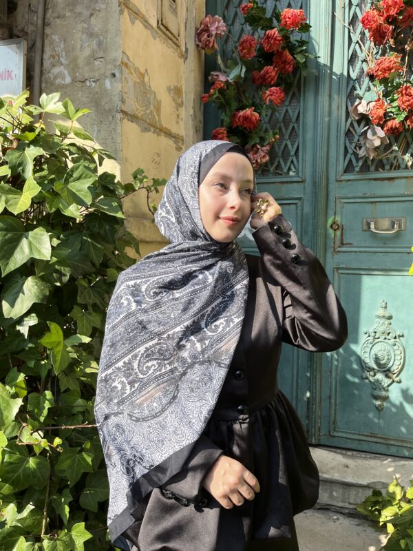 Stil Vual Pamuk Şal ( SİYAH )