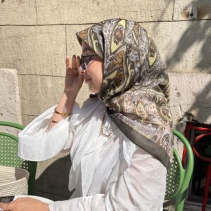Etro Desen Eşarp ( Yağ yeşili )