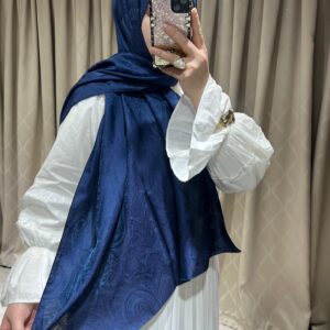 Hürrem Desen Şal ( Lacivert )