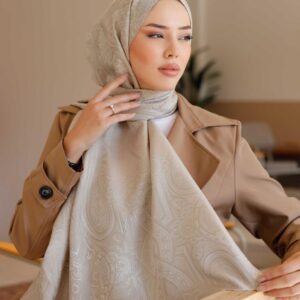 Mürdüm Desen Şal ( Taş )