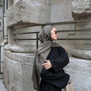 Hürrem Desen Şal ( Küf Yeşili )