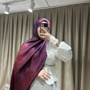 Hürrem Desen Şal ( Mor-Lacivert )