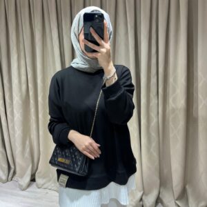 İçlikli Oysh Sweat ( Siyah )