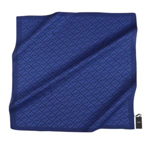 F Desen Eşarp ( Canlı Lacivert )