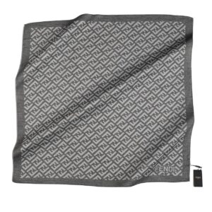 F Desen Eşarp ( Koyu Gri )