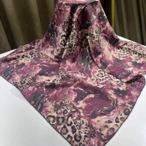 Leopar Desen Eşarp (Bordo)