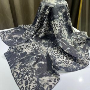 Leopar Desen Eşarp (Siyah)