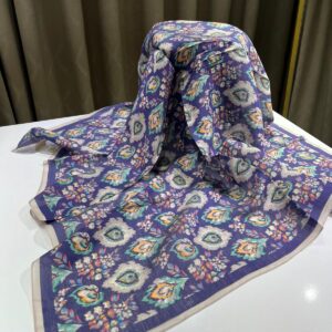 Çıtır Vintage Desen Eşarp (Mor)