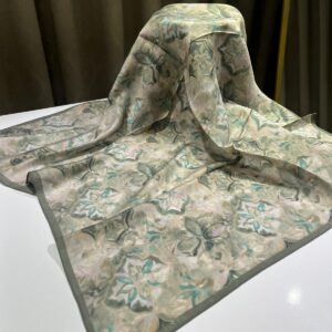 Botanik Desen Eşarp (Soft Yeşil)