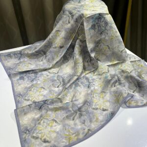 Botanik Desen Eşarp (Açık Lila)