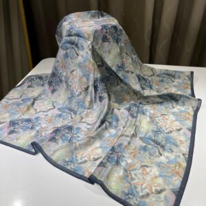 Botanik Desen Eşarp (Lacivert)