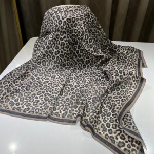 Leopar Desen Eşarp (Siyah)