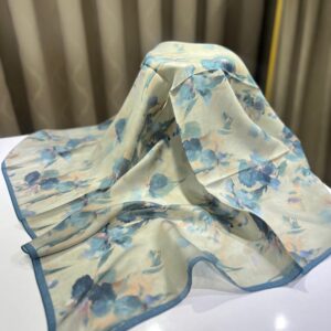 Nadide Desen Eşarp (Mavi)