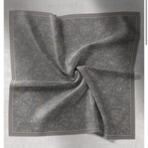 Çizgi Desen Eşarp (Gri)